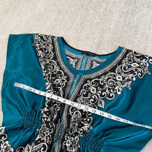 3 for $6 Heart Soul Boho Summer Smocked Blouse Top S - Picture 6 of 10